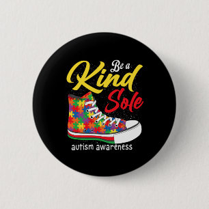 Bóton Redondo 5.08cm Seja uma Alma Gentil Camiseta Mês de Conscientizaç