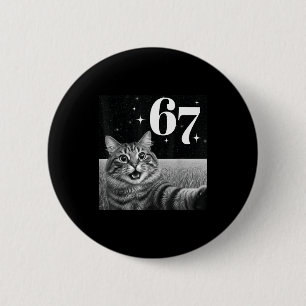 Bóton Redondo 5.08cm Selfie de Gato Com 67 Meme Gatos Engraçados Gráfic