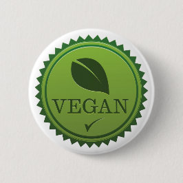 Bóton Redondo 5.08cm Selo do Vegan
