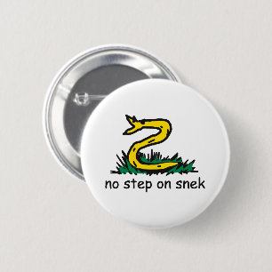Bóton Redondo 5.08cm Sem degraus em memes de névoa Gadsden parody SnekR