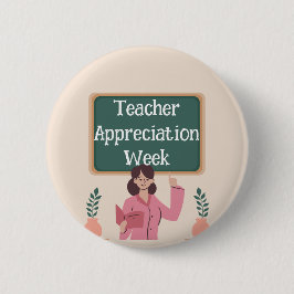 Bóton Redondo 5.08cm Semana de Apreciação do Professor