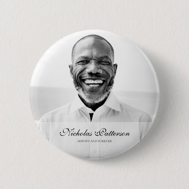 Bóton Redondo 5.08cm Sempre e para sempre| Memorial de Fotografias Simp (Frente)