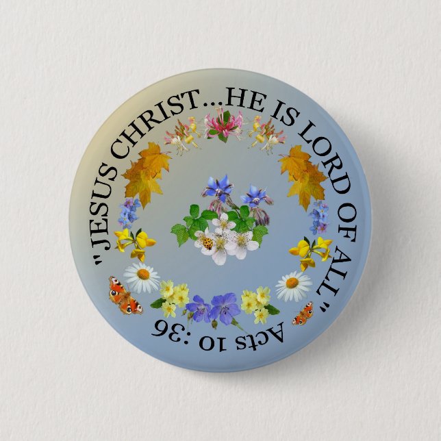 BÓTON REDONDO 5.08CM SENHOR DE TODOS (Frente)