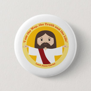 Bóton Redondo 5.08cm Senhor Jesus Cristo