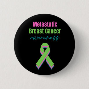 Bóton Redondo 5.08cm Sensibilização Metastásica do Cancer da Mama