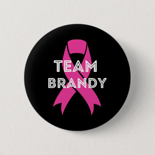 Bóton Redondo 5.08cm Sensibilização personalizada para o Cancer da Mama