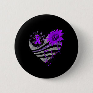 Bóton Redondo 5.08cm Sensibilizar para a sobredosagem Roxo de girassol