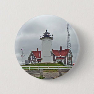 Bóton Redondo 5.08cm Série Nobska Point Lighthouse