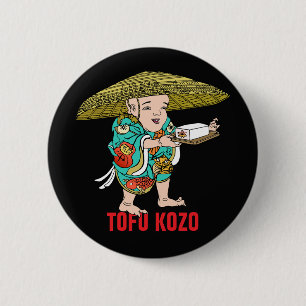 Bóton Redondo 5.08cm Série Yokai: Tofu Kozo