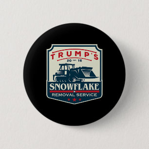 Bóton Redondo 5.08cm Serviço de Rmoval Snowflake de Trump Funny Donald 