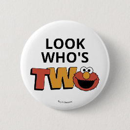 Bóton Redondo 5.08cm Sesame Street | Elmo - Second Birthday Button