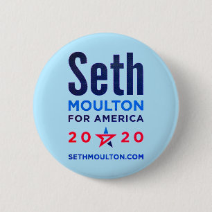Bóton Redondo 5.08cm Seth Moulton para a América 2020
