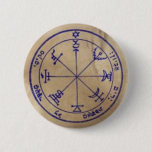 Bóton Redondo 5.08cm Sétimo Pentacle de Jupiter