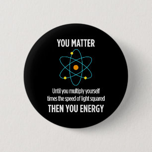 Bóton Redondo 5.08cm Seu Problema Sua Energia Divertido Físico Amante d