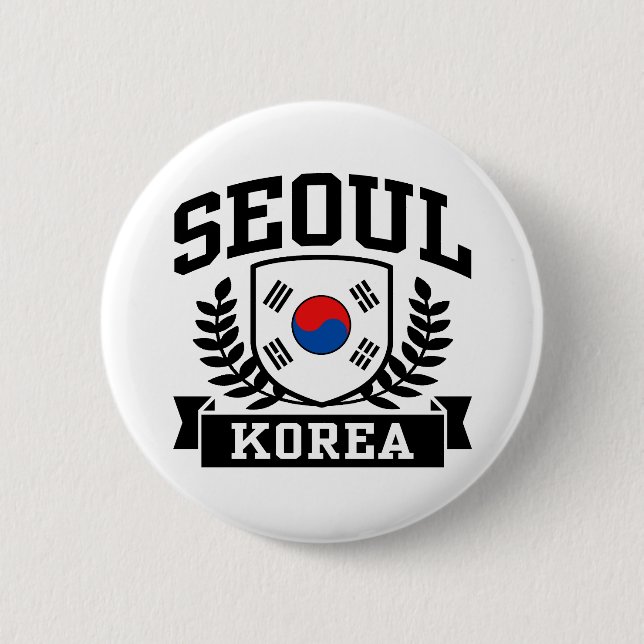 Bóton Redondo 5.08cm Seul Coreia (Frente)
