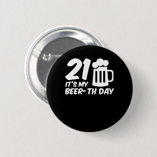 Bóton Redondo 5.08cm Seus meus presentes da cerveja do aniversário de