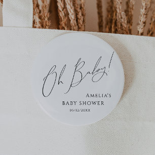 Bóton Redondo 5.08cm Sexo Whimsérico Neutro Oh Baby