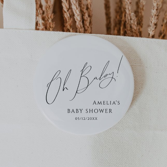 Bóton Redondo 5.08cm Sexo Whimsérico Neutro Oh Baby (Criador carregado)