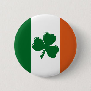 Bóton Redondo 5.08cm Shamrock Irish Flag Design a partir de tinta perso