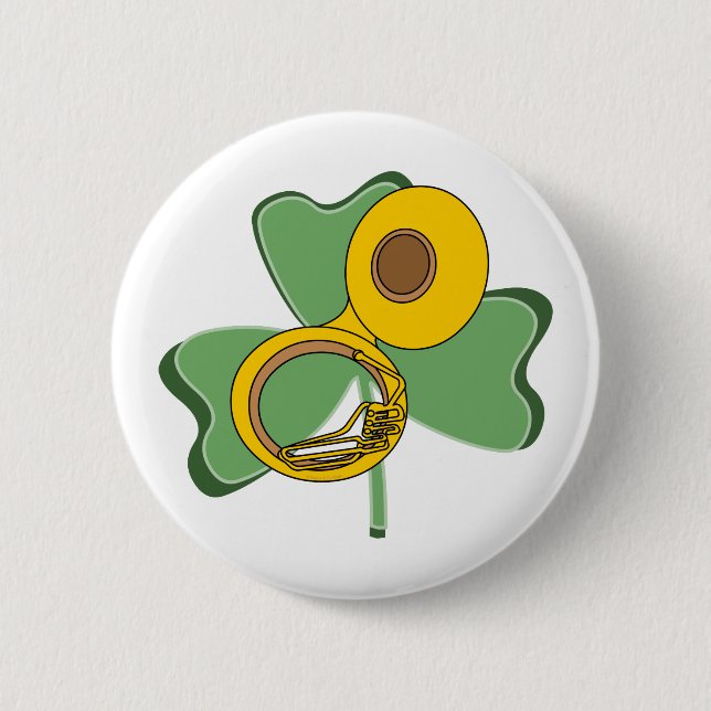 Bóton Redondo 5.08cm Shamrock Tuba (Frente)