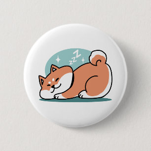 Bóton Redondo 5.08cm Shiba Inu Relaxa Arte: Apenas uma Shiba Mentira Ba