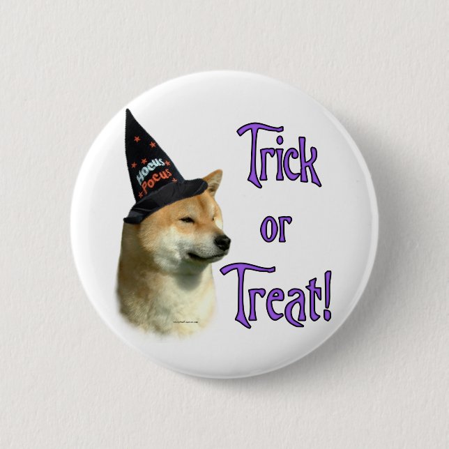 Bóton Redondo 5.08cm Shiba Inu Trick (Frente)