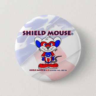 Bóton Redondo 5.08cm SHIELD MOUSE Classic U.S.A. Botão 2016