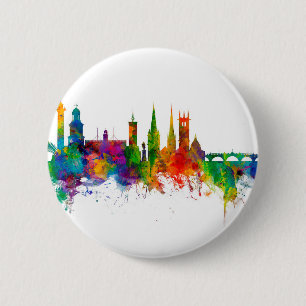 Bóton Redondo 5.08cm Shrewsbury England Skyline