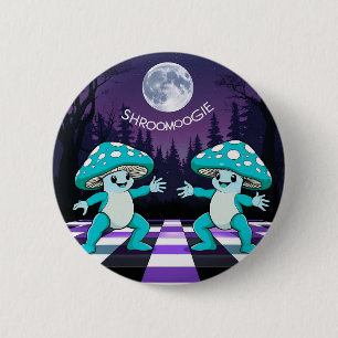Bóton Redondo 5.08cm Shroom Boogie Crachá