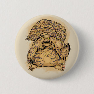 Bóton Redondo 5.08cm Shukaku o um botão atado do animal