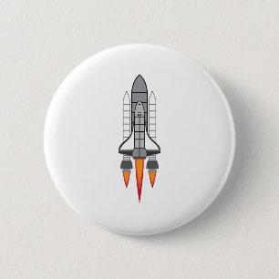 Bóton Redondo 5.08cm Shuttle espacial