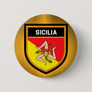 Bóton Redondo 5.08cm Sicilia Flag