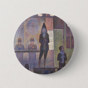Bóton Redondo 5.08cm Sideshow do Circo de Georges Seurat, Arte Antiga