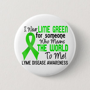 Bóton Redondo 5.08cm Significa-me o mundo doença de 2 Lyme