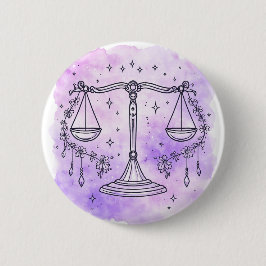 Bóton Redondo 5.08cm Signo de Libra