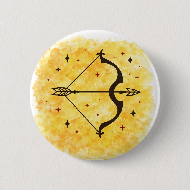 Bóton Redondo 5.08cm Signo de Sagitário (Frente)