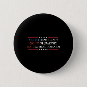 Bóton Redondo 5.08cm Sim À Democracia Não A Oligarchy Bernie Sanders Qu