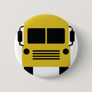 Bóton Redondo 5.08cm símbolo amarelo do auto escolar
