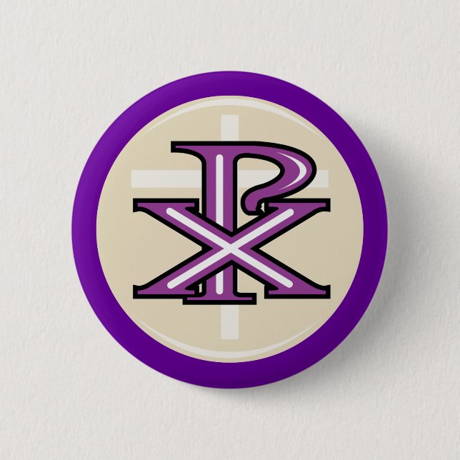 Bóton Redondo 5.08cm Símbolo cristão (Frente)