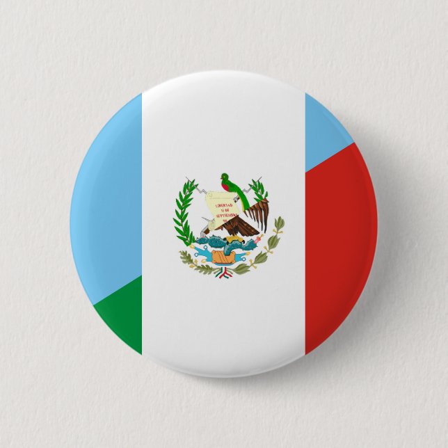 Bóton Redondo 5.08cm símbolo da bandeira de guatemala México meio (Frente)