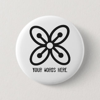 Bóton Redondo 5.08cm Símbolo de BESE SAKA | da afluência, poder,