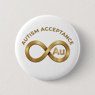 Bóton Redondo 5.08cm Símbolo de Infinito de Aceitação do Autismo | Broc