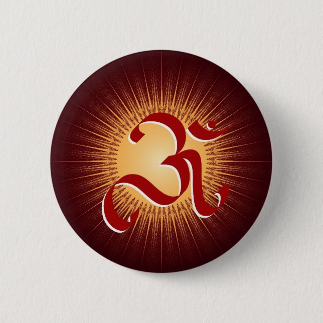 Bóton Redondo 5.08cm Símbolo de OM (Frente)