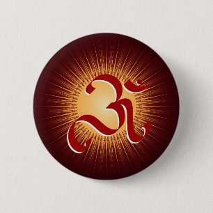 Bóton Redondo 5.08cm Símbolo de OM