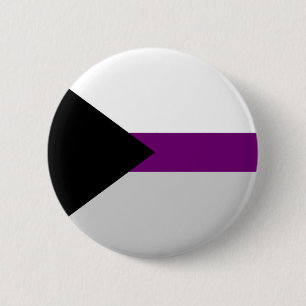 Bóton Redondo 5.08cm Símbolo de sexualidade de bandeira demissexual ide