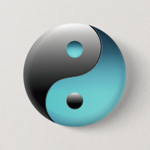 Bóton Redondo 5.08cm Símbolo de Yin Yang - sinal de Ying Yang