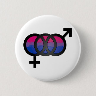 Bóton Redondo 5.08cm símbolo do Bisexual 3D