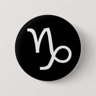 Bóton Redondo 5.08cm Símbolo do Capricórnio