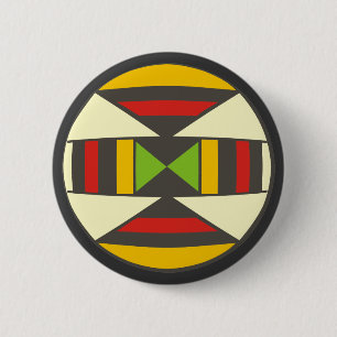 Bóton Redondo 5.08cm Símbolo escudo áfrica shield africa