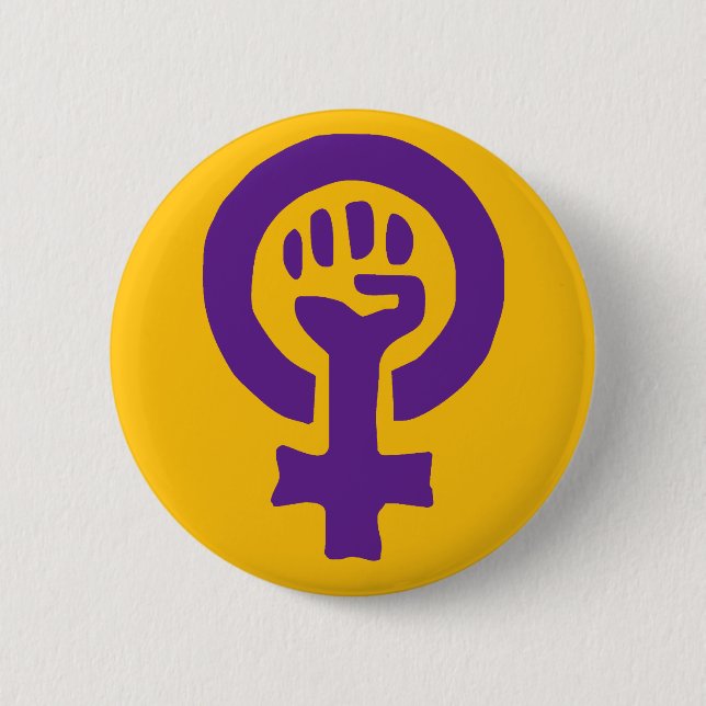 Bóton Redondo 5.08cm Símbolo Feminismo (Frente)